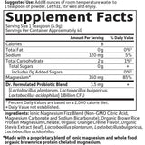 Garden of Life Magnesio - Sabor Naranja - 197,4 g - Tabla Nutricional - Haz Tu Pedido