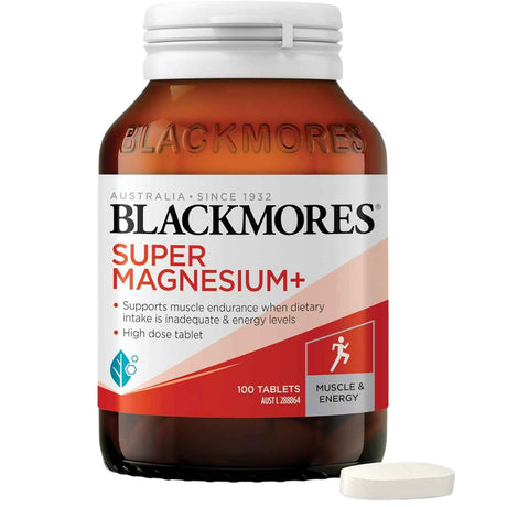 Blackmores Súper Magnesio+ - 100 Tabletas - Haz Tu Pedido