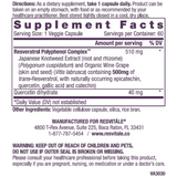 ResVitále Resveratrol 500 mg - 60 Cápsulas Vegetales - Haz Tu Pedido