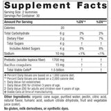 Nordic Naturals Probiótico Para Niños - Sabor Explosion de Bayas y Uvas - 60 Gomitas - Tabla Nutricional - Haz Tu Pedido