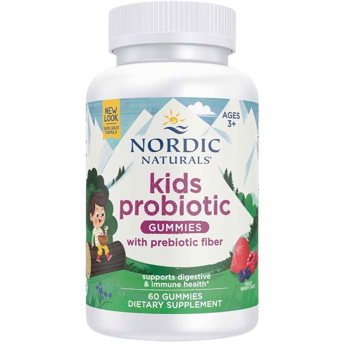 Nordic Naturals Probiótico Para Niños - Sabor Explosion de Bayas y Uvas - 60 Gomitas - Haz Tu Pedido