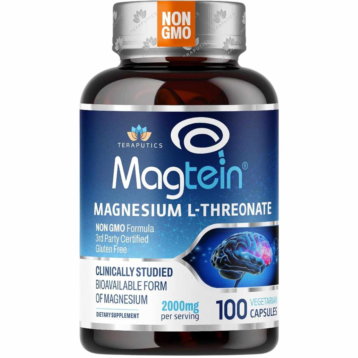 Teraputics Magtein Magnesio L Treonato - 100 Cápsulas Veganas