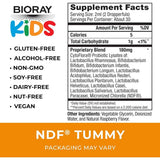 Bioray Mezcla de Probióticos de 11 Cepas: Mejora del Habla y la Comunicación - Sabor Frambuesa - 60 ml - Tabla Nutricional - Haz Tu Pedido