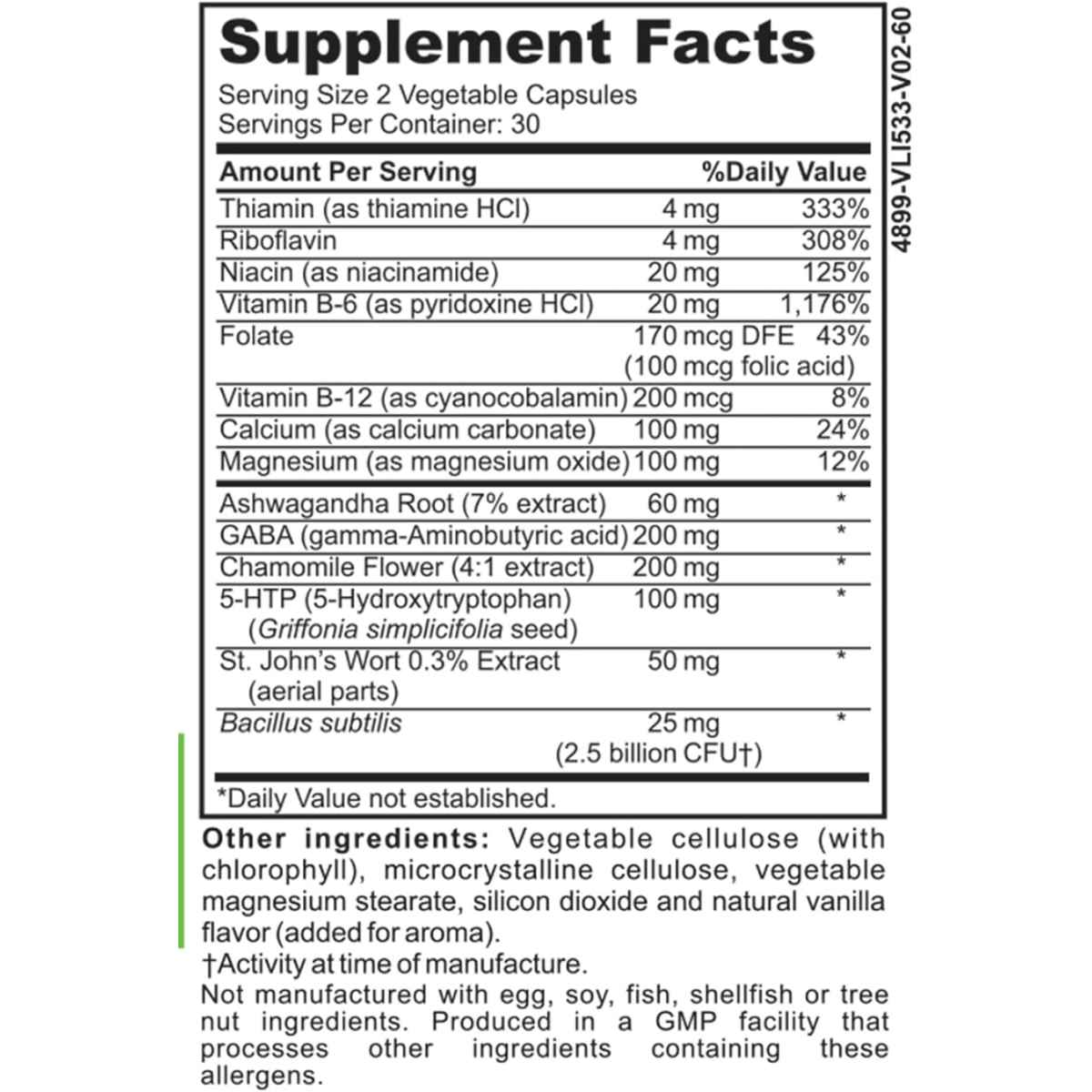 DrFormulas Nexabiotic Probiótico Para Mejorar El Ánimo - 60 Cápsulas Vegetales - Tabla Nutricional - Haz Tu Pedido