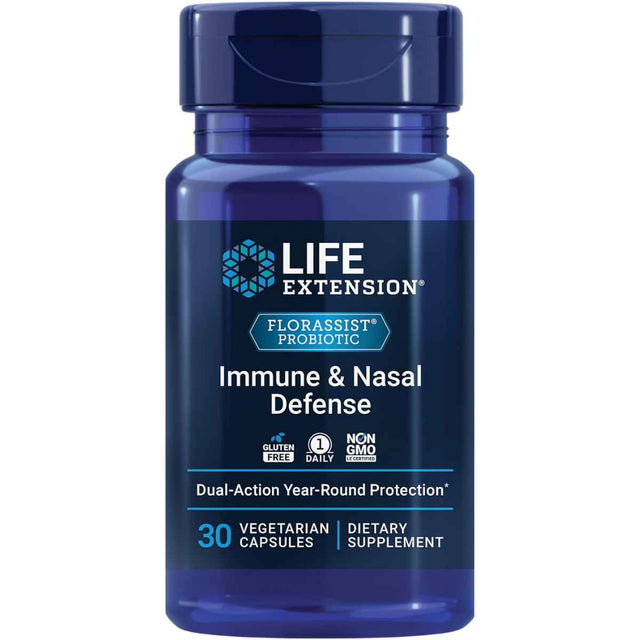 Life Extension FLORASSIST® Defensa Inmune y Nasal con Probióticos - 30 Cápsulas Vegetales - Haz Tu Pedido