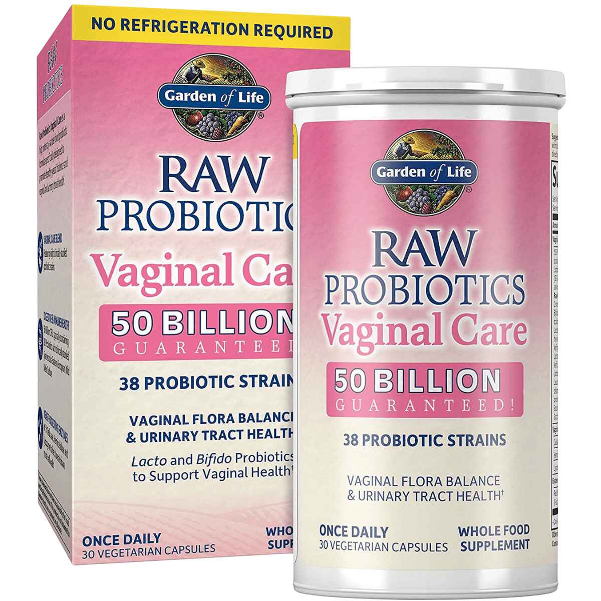 Garden of Life  Probióticos para Cuidado Vaginal 50 Mil Millones CFU - 30 Cápsulas Vegetarianas - Haz Tu Pedido