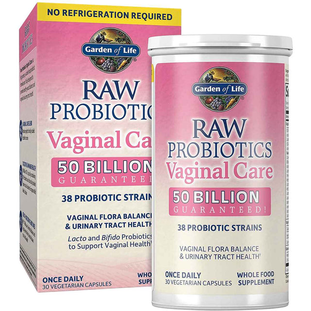Garden of Life  Probióticos para Cuidado Vaginal 50 Mil Millones CFU - 30 Cápsulas Vegetarianas - Haz Tu Pedido