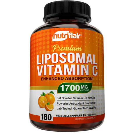 Vitamina C liposomal - 1700 mg - 180 Cápsulas - Haz Tu Pedido