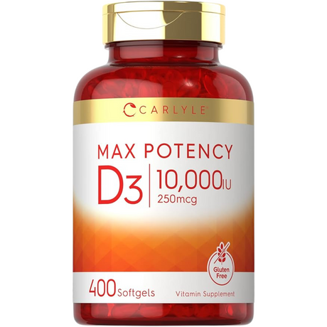 Carlyle Vitamina D-3 10000 IU - 400  Cápsulas Blandas - Haz Tu Pedido