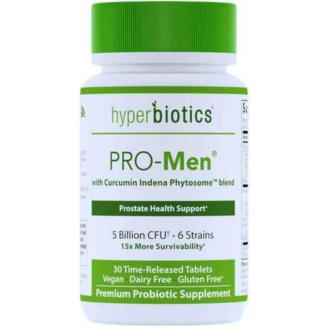 Hyperbiotics PRO-Men Probiótico para Salud de la Próstata 5 Mil Millones CFU - 30 Tabletas de Liberación Prolongada - Haz Tu Pedido