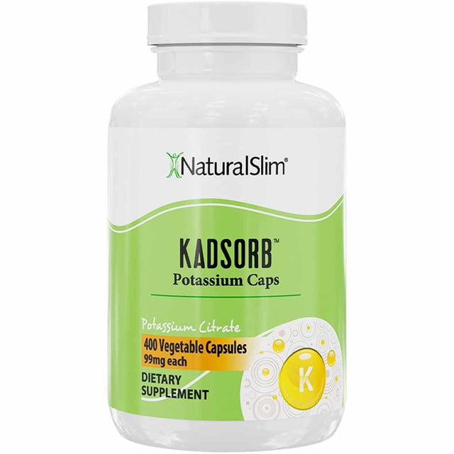 NaturalSlim Kadsorb Citrato de Potasio  - 400  Cápsulas Vegetales - Haz Tu Pedido