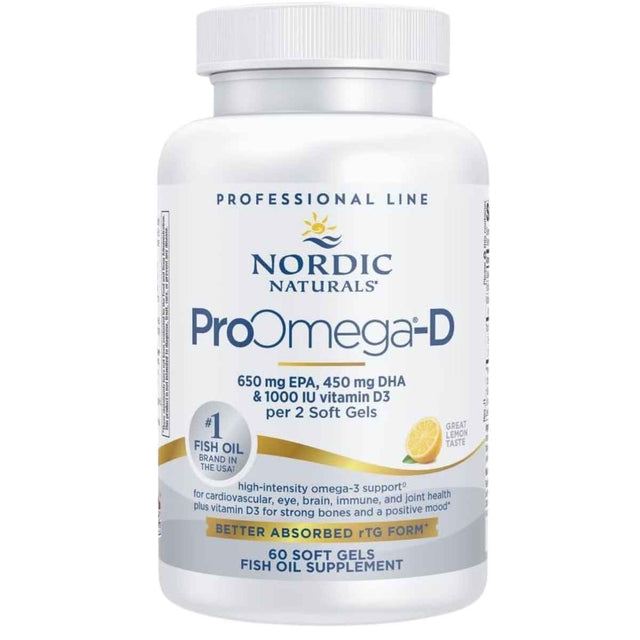 Nordic Naturals ProOmega-D 650 EPA/450 DHA/1000 D3 - Haz Tu Pedido