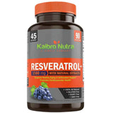 Kaibro Nutra Resveratrol 1500 mg - 90 Cápsulas Vegetales