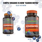 Kaibro Nutra Resveratrol 1500 mg - 90 Cápsulas Vegetales