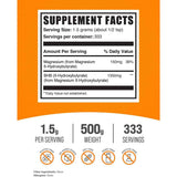 BulkSupplements Polvo de Magnesio BHB (Beta-Hidroxibutirato) Energía y Cetosis Avanzada - 500 gr - Haz Tu Pedido