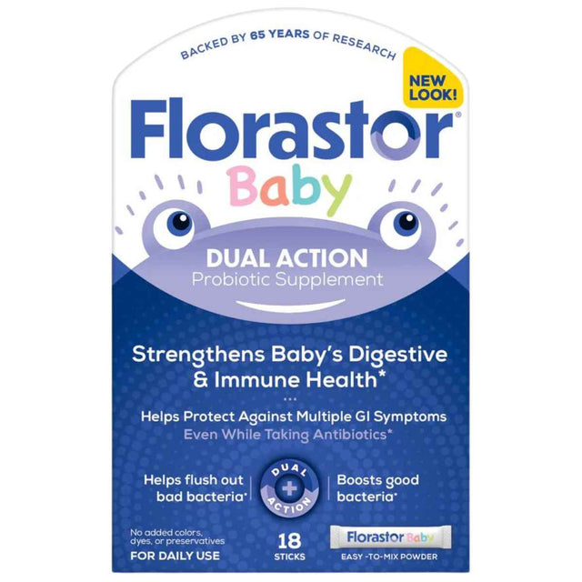 Florastor Suplemento Probiótico de Doble Acción para Bebés - 18 Tubito - Haz Tu Pedido