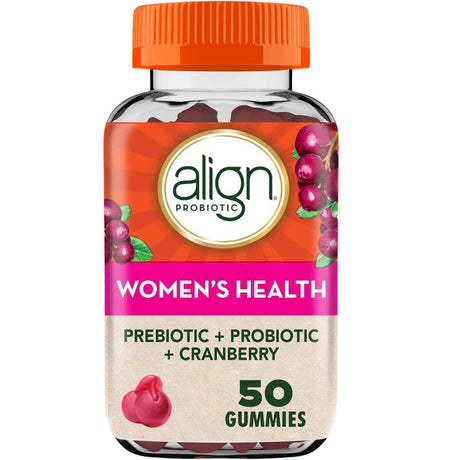Align Probiotic Suplemento Prebiótico y Probiótico para la Salud Femenina - Sabor Arándano Rojo - 50 Gomitas - Haz Tu Pedido
