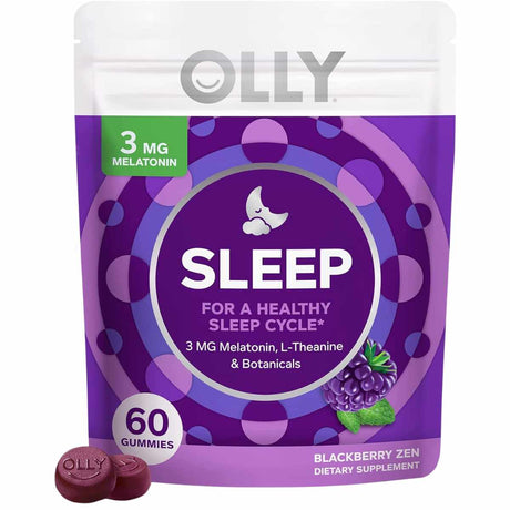 OLLY sleep support  - Sabor Cereza Negra - 60 Gomitas - Haz Tu Pedido