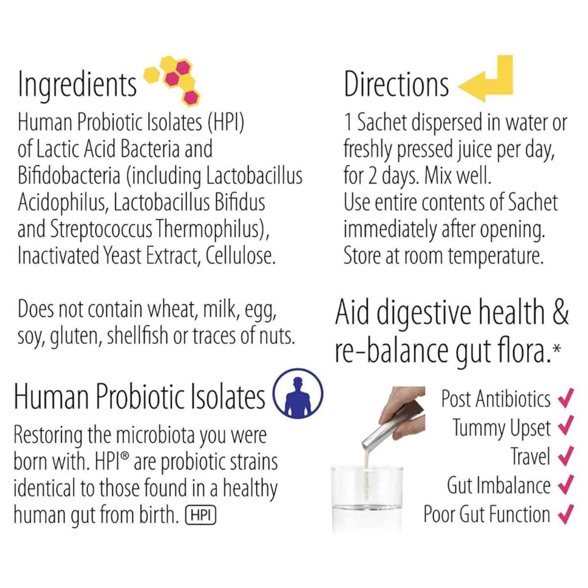 Progurt Probioticos 1 Billón de UFC - 5 Sobres - Tabla Nutricional - Haz Tu Pedido