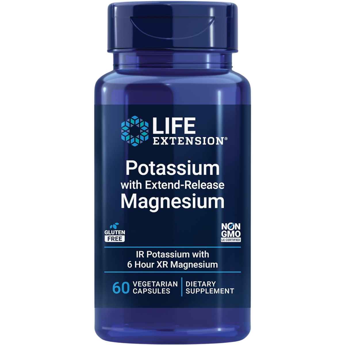 Life Extension Potasio con Magnesio de Liberación Prolongada - 60 Cápsulas Vegetarianas - Haz Tu Pedido
