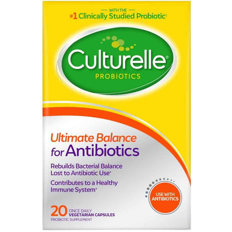 Culturelle Probiótico para Equilibrio Total con Uso de Antibióticos - 20 Cápsulas Vegetarianas - Haz Tu Pedido
