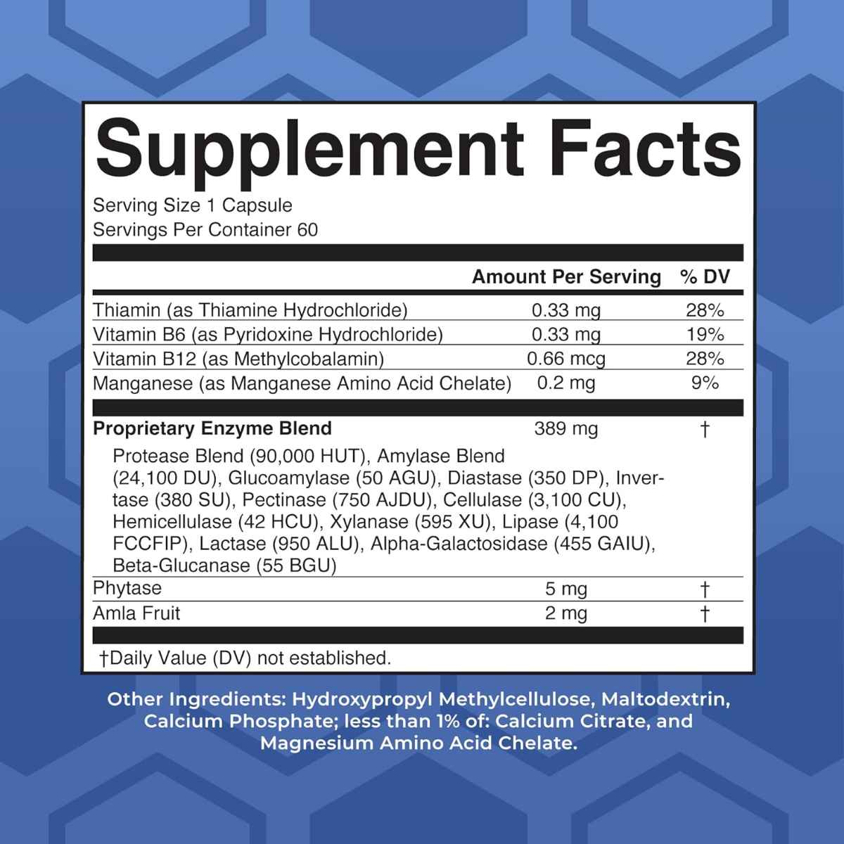 MaryRuth's - Ultra Digestive Food Enzymes (389 mg - 60 Cápsulas)