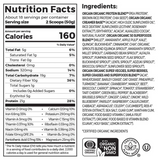 Solgar Proteína Orgánica + Superalimento - 918 g - Tabla Nutricional - Haz Tu Pedido