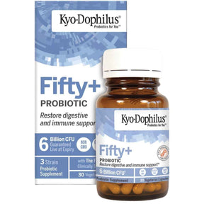 Kyolic Probiótico +50 Restaura Digestión e Inmunidad 6 Mil Millones CFU - 30 Cápsulas Vegetales - Haz Tu Pedido