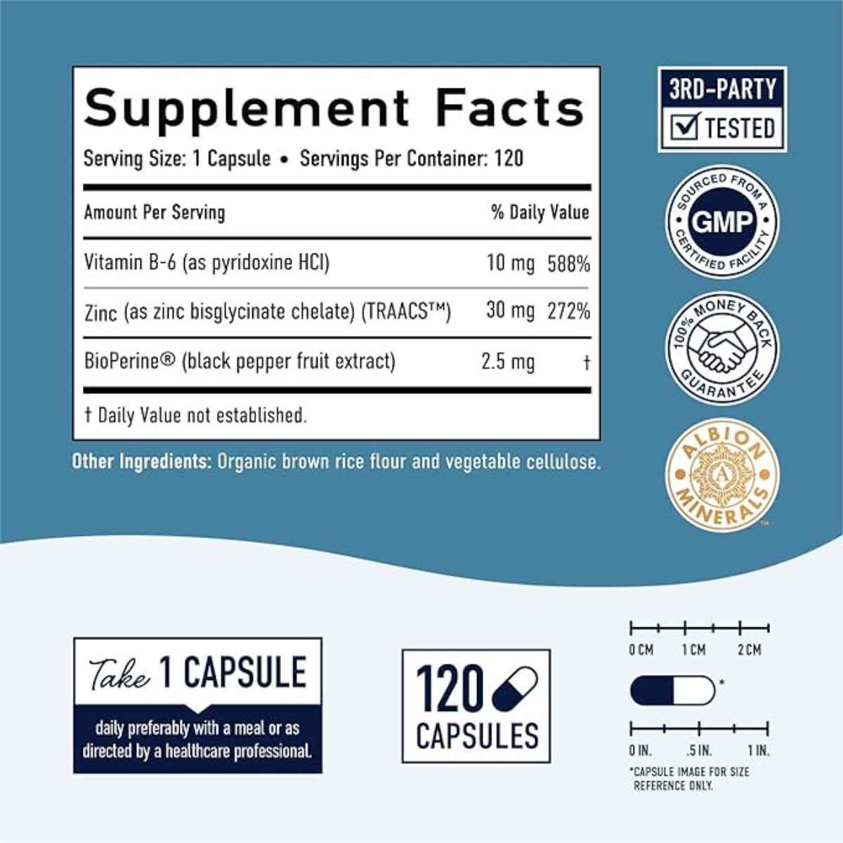 SMNutrition Zinc Quelado Glicinato 30 mg - 120 Cápsulas