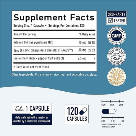 SMNutrition Zinc Quelado Glicinato 30 mg - 120 Cápsulas