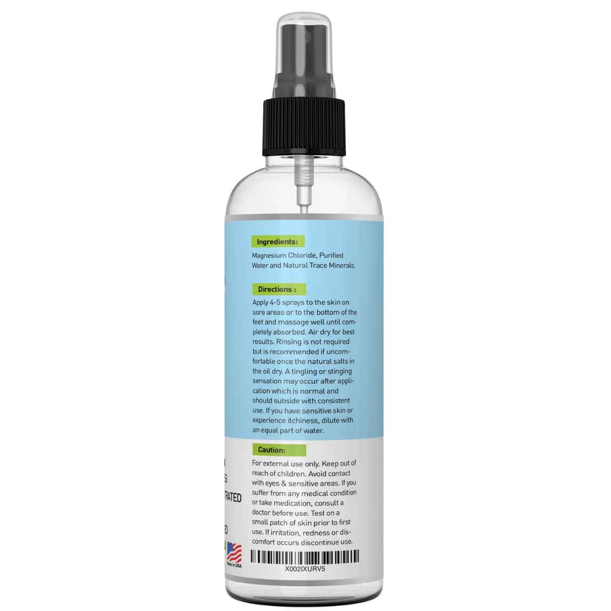 Essentiallybased Aceite de Magnesio - 355 ml - Tabla Nutricional - Haz Tu Pedido
