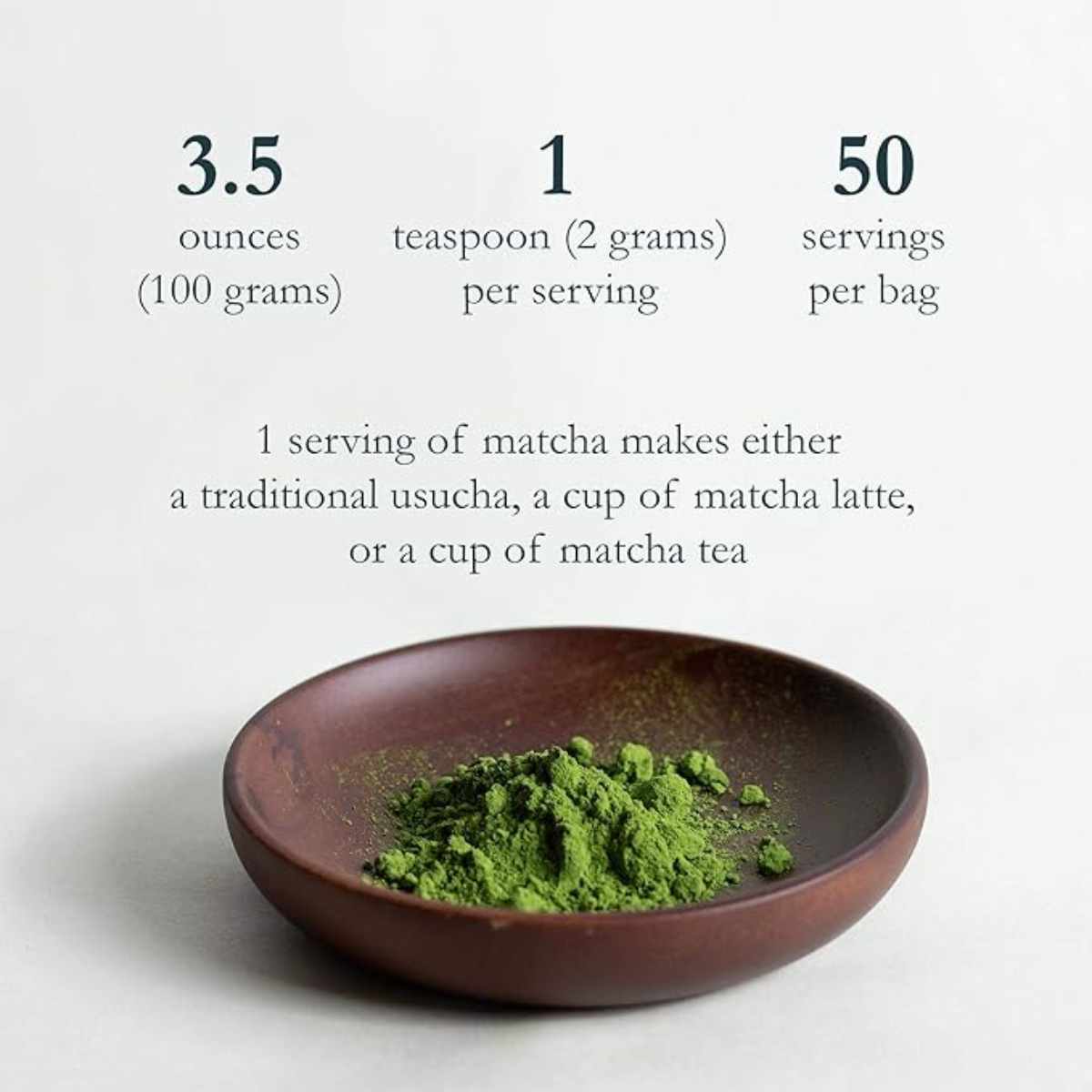 Naoki Matcha Té Verde en Polvo - 100 g - Tabla Nutricional - Haz Tu Pedido
