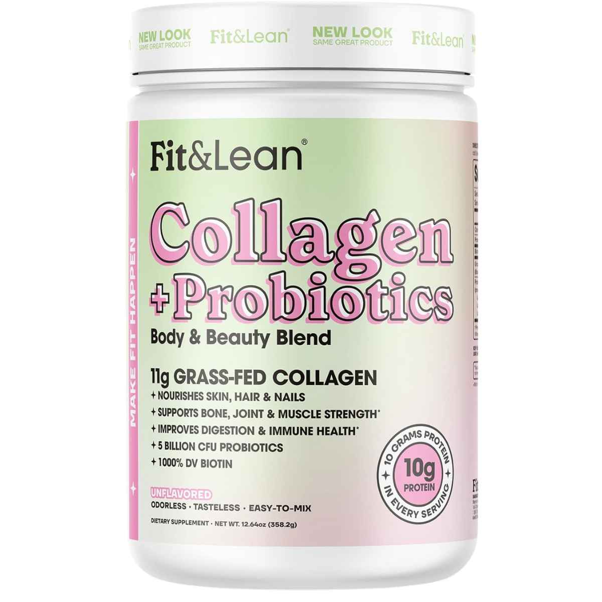 Fit & Lean Collagen + Probiotics 5 Billion - 358 g