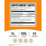 BulkSupplements.com Aminoácidos Esenciales (EAA) - 500 g - Tabla Nutricional - Haz Tu Pedido