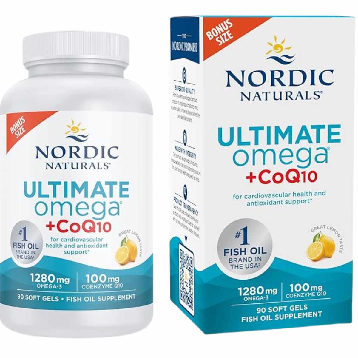 Nordic Naturals  Omega Ultimate + CoQ10 - Sabor Limón - 90 Cápsulas Blandas - Haz Tu Pedido
