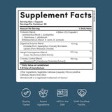 Nucific Bio-X4 probiótico - 90 Cápsulas - Tabla Nutricional - Haz Tu Pedido