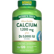 Nature's Truth Calcio y Vitamina D3 Para Huesos Saludables 1200 mg - 120 Cápsulas Blandas de Liberación Rápida - Haz Tu Pedido