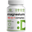Deal Supplement Suplemento Complejo de Magnesio 500 mg - 240 Cápsulas Vegetarianas - Haz Tu Pedido