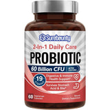 Surebounty Probiótico Diario Doble Acción 60 Mil Millones CFU - 60 Cápsulas Vegetarianas - Haz Tu Pedido