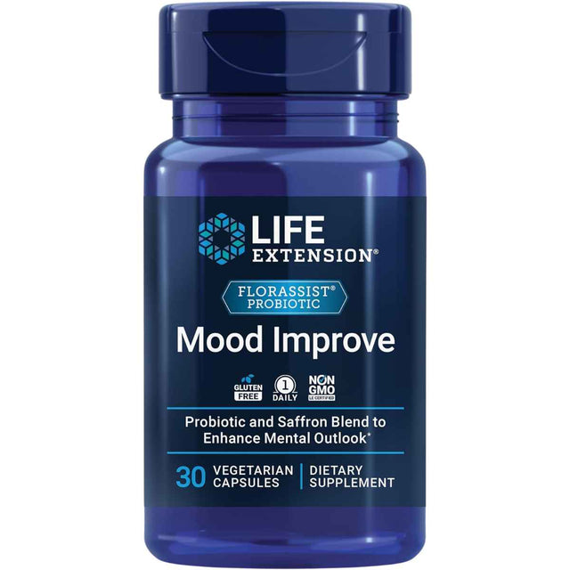 Life Extension Florassist® Probiótico Mejora del Ánimo - 30 Cápsulas Vegetarianas - Haz Tu Pedido