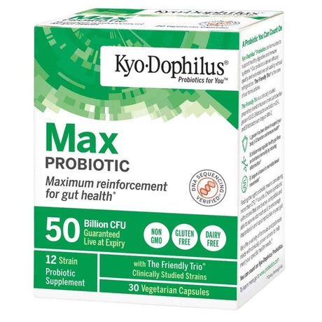 Kyolic Probiótico Máxima Potencia 50 Mil Millones CFU - 30 Cápsulas Vegetarianas - Haz Tu Pedido