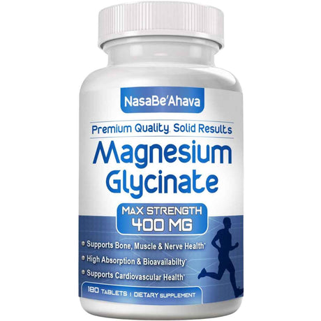 NasaBeahava Glicinato De Magnesio 400 mg - 180 Tabletas - Haz Tu Pedido