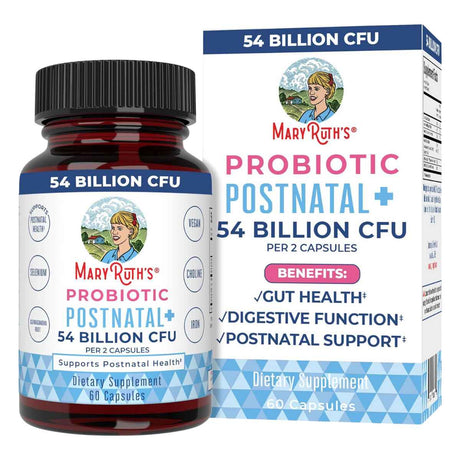 MaryRuth Organics Probiótico Postnatal Avanzado 54 Mil Millones CFU - 60 Cápsulas - Haz Tu Pedido