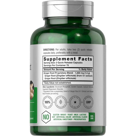 Horbaach Ginger Root 1500 mg - 150 Cápsulas