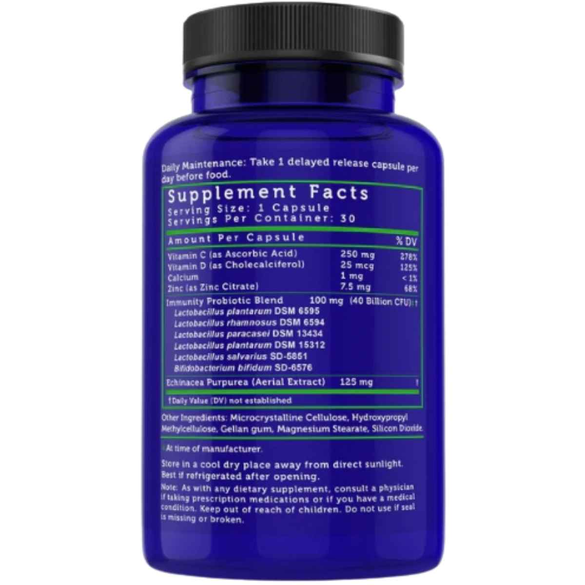 Lovebug Probiotics Immune Support Probiotic Inmunoestimulante 40 Mil Millones CFU - 30 Cápsulas - Haz Tu Pedido