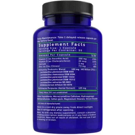 Lovebug Probiotics Immune Support Probiotic Inmunoestimulante 40 Mil Millones CFU - 30 Cápsulas - Haz Tu Pedido