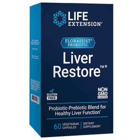 Life Extension FLORASSIST® Restauración Hepática con Prebióticos y Probióticos - 60 Cápsulas Vegetales - Haz Tu Pedido