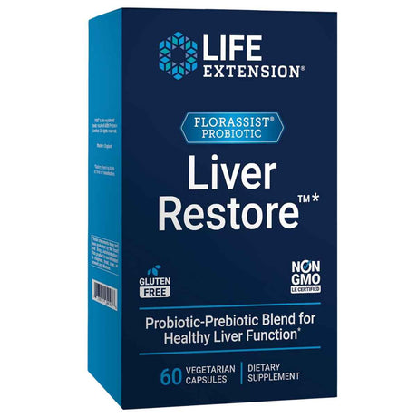 Life Extension FLORASSIST® Restauración Hepática con Prebióticos y Probióticos - 60 Cápsulas Vegetales - Haz Tu Pedido