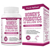 Purely Optimal  Probióticos para Mujeres 60 Mil Millones CFU - 30 Cápsulas - Haz Tu Pedido