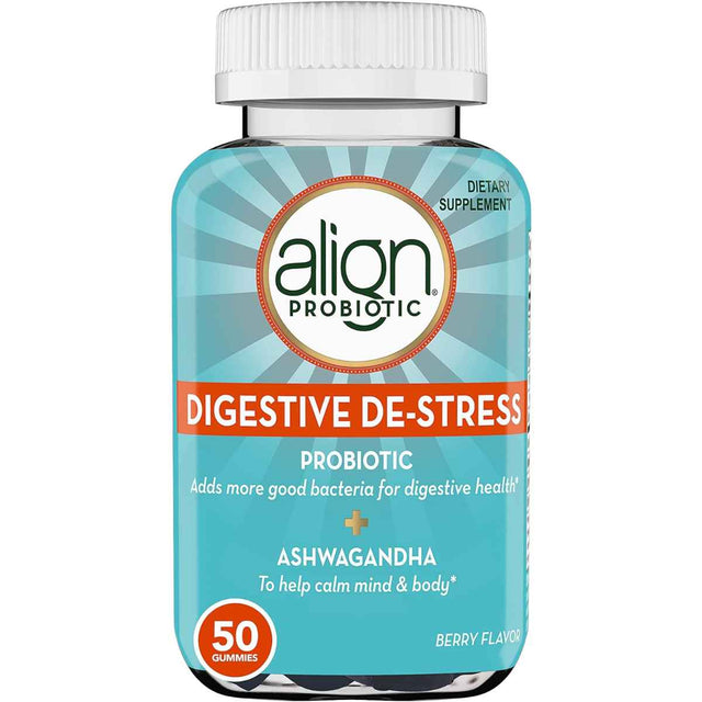 Align Probiotic Suplemento Probiótico Digestivo Relajante Con Ashwagandha - Sabor Bayas - 50 Gomitas - Haz Tu Pedido